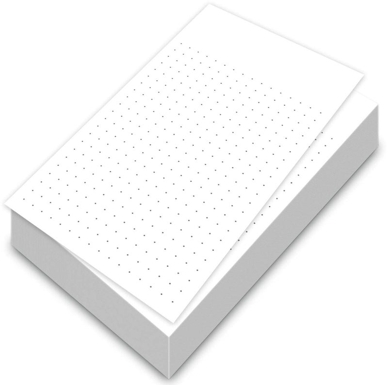 S Superfine Printing White Dot Grid Vertical Index Cards, 3â€ X 5â€ Inches | 300 Sheets Per Pack - Image 1